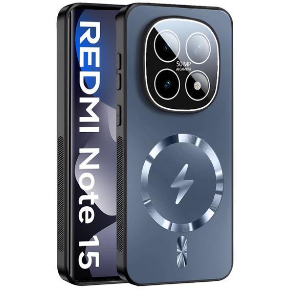 Etui ochronne do Xiaomi Redmi Note 15 5G / Poco M8 5G, do MagSafe, granatowe