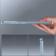 Etui z ochroną aparatu do Samsung Galaxy S20 FE, CamShield MagSafe, przezroczyste / niebieskie