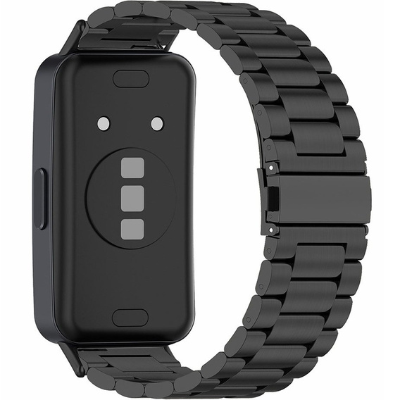 Bransoleta Stalowa do Huawei Band 8 / Huawei Band 9 / Huawei Band 10, Czarna
