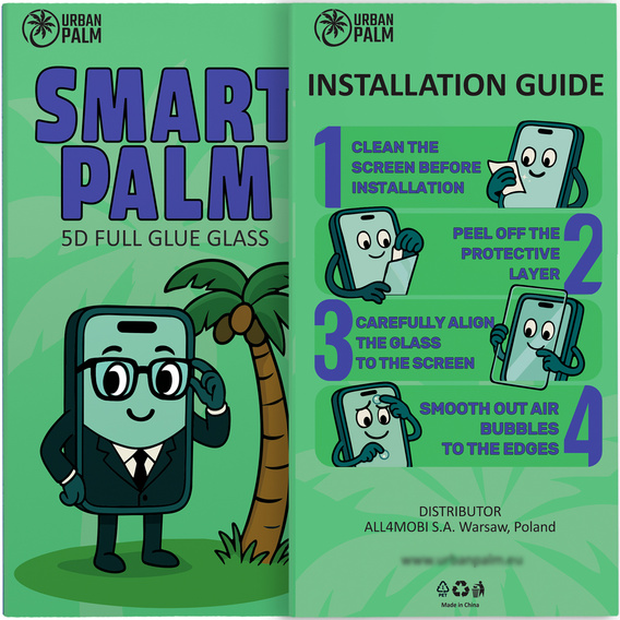 Szkło hartowane 5D Full Glue Smart Palm do Xiaomi 17 Pro Max