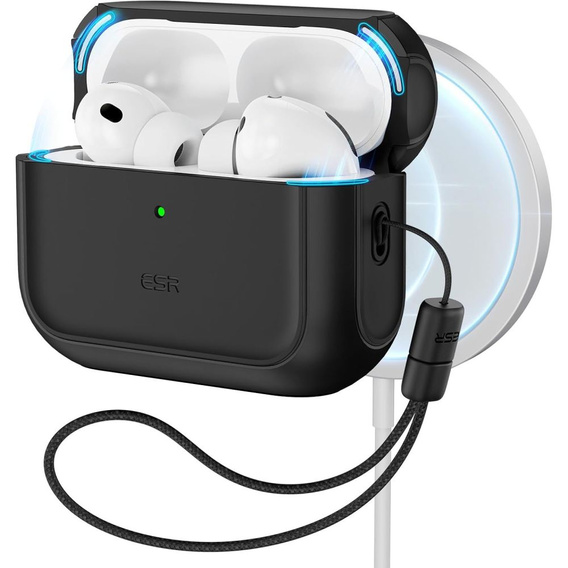 ESR Etui na słuchawki Airpods Pro 3, Orbit Halolock MagSafe, black