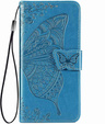 Etui z klapką do Xiaomi 15T Pro, Butterfly, niebieskie