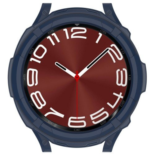 Etui z nakładką bezel ring do Samsung Galaxy Watch 6 Classic 43mm, Granatowe