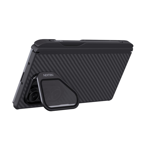 Etui Nillkin z rysikiem do Samsung Galaxy Z Fold7 5G, do MagSafe – czarne