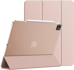 Etui do iPad Pro 12.9" 2022/2021/2020 (6/5/4 gen.), Smart Pencil, z miejscem na rysik, różowe