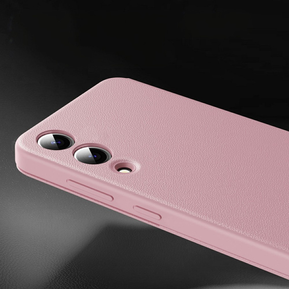 Etui do Samsung Galaxy S25 Edge – Smart View z kieszenią na kartę, różowe