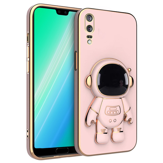 Etui do  Huawei P20, Astronaut, różowe