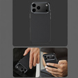 Etui BENKS Kevlar Armor PRO do iPhone 17 Pro Max, Carbon Fiber 600D A070, do MagSafe, aktywny przycisk – czarne