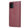 Etui Wallet do Xiaomi 11T / 11T Pro, Outer Card Slot, Wine Red