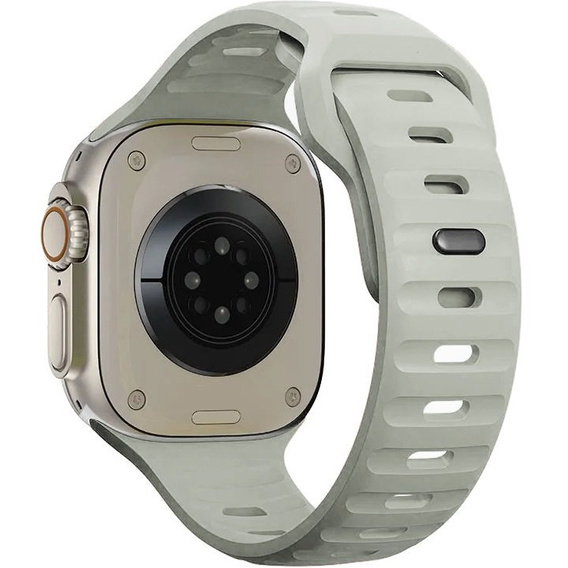 Pasek Silikonowy do Apple Watch 1/2/3/4/5/6/7/8/9/10/11/SE Ultra 1/2/3 42/44/45/46/49mm, Beżowy