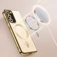 Etui do Samsung Galaxy S20 FE, Electro MagSafe, złote + Szkło na ekran