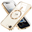 Etui do iPhone 16E, Electro MagSafe, złote + Szkło na ekran