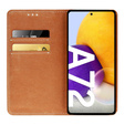 Skórzane Etui Wallet do Samsung Galaxy A72 5G / A72 LTE, Dark Blue