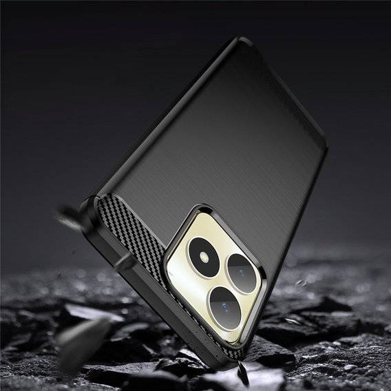 Etui do Realme C51, Karbon, czarne