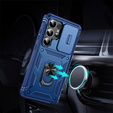 Etui do Samsung Galaxy S25 Ultra, KickStand Camera Lens, niebieskie
