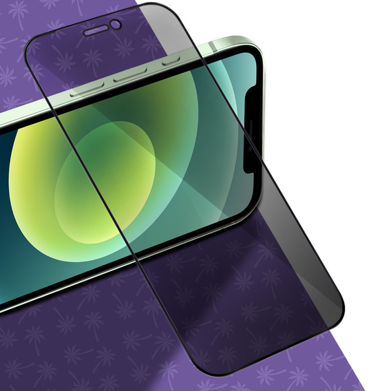 Szkło Hartowane Prywatyzujące Shy Palm do iPhone 12/12 Pro