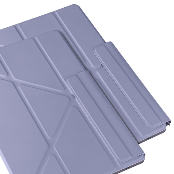 Magnetyczne etui origami do Samsung Galaxy Tab S10 Lite / S10 FE / S9 FE / S9 – ciemnofioletowe