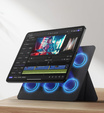 SURITCH magnetyczny stojak do iPad Air 11" 2024 (6 gen.) / Air 10.9" 2022/2020 (5/4 gen.) / Pro 11" 2022/2021/2020/2018 (4/3/2/1 gen.), lekki i składany – czarny