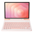 Etui z klawiaturą do Samsung Galaxy Tab S11, Leather Pen Slot, różowe