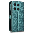 Etui z klapką do Motorola Edge 60 / 60 Fusion, Wallet Rhombus, zielone