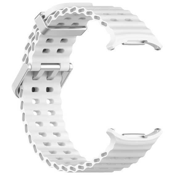 Pasek Silikonowy do Samsung Galaxy Watch Ultra 47mm (2025 / 2024), Biały