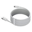 Baseus Simple Wisdom – zestaw 2 kabli USB-A do USB-C 1,5 m 5A - biały