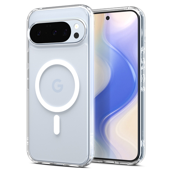 Etui z MagSafe Spigen do Google Pixel 10/10 Pro, Ultra Hybrid, Clear/White