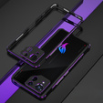 Etui do ASUS ROG Phone 8 Pro, Armor Bumper, z osłoną obiektywu, czarne / fioletowe