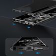 Etui Magnetic Dual Glass MagSafe do Samsung Galaxy S24+ Plus, czarne