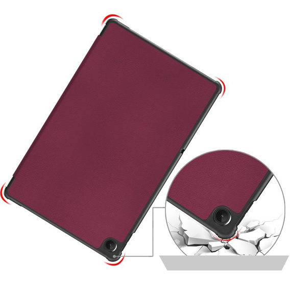 Etui do Lenovo Tab M10 Plus 10.6 TB-125F / TB-128F 3 Gen, Smartcase, bordowe
