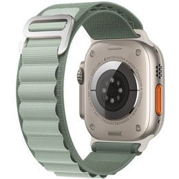 Pasek Nylonowy do Apple Watch 1/2/3/4/5/6/7/8/9/10/11/SE Ultra 1/2/3 42/44/45/46/49mm, Zielony