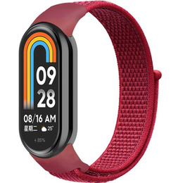 Pasek Nylonowy do Xiaomi Smart Band 10 / 9 / 8, Czerwony