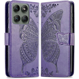 Etui z klapką do Motorola Edge 60 Pro, Butterfly - fioletowe