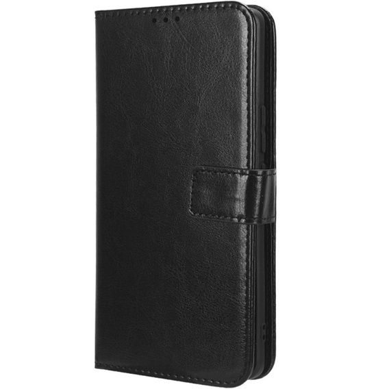 Etui z klapką do Honor 90, Crazy Horse Wallet, czarne