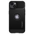 Etui Spigen do iPhone 13, Rugged Armor, czarne + szkło