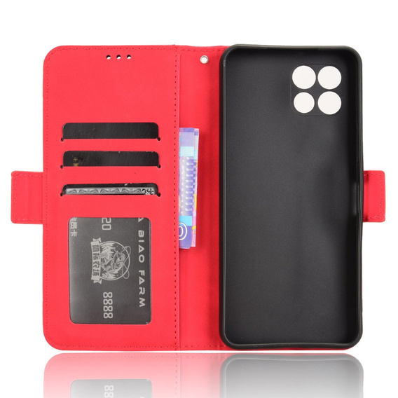 Etui z klapką do T Phone 2 5G, Card Slot, czerwone