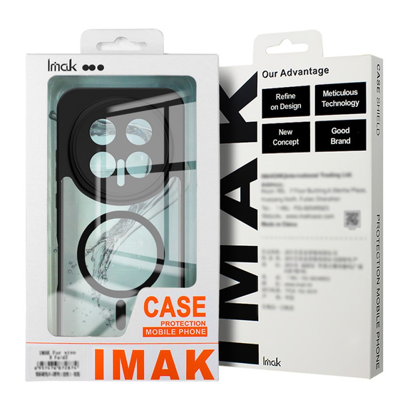 Etui IMAK do Honor Magic 8 Pro, UX-9A Series, przezroczyste / czarne