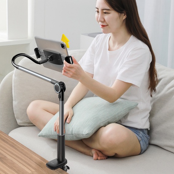 Baseus Otaku Lazy Pro – uchwyt na telefon i tablet - szary