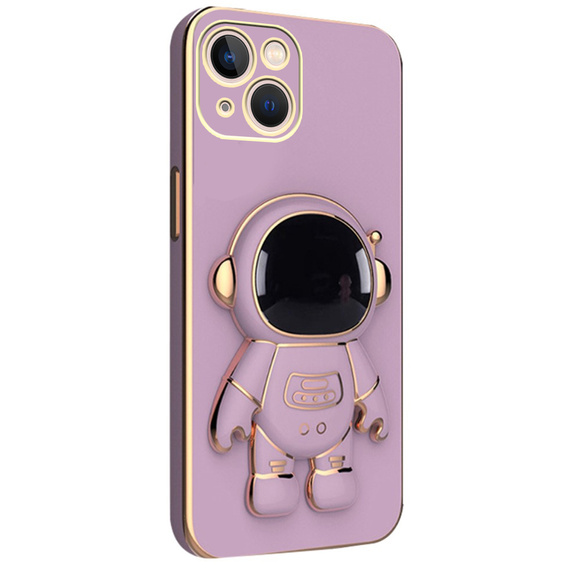 Etui do iPhone 13 Mini, Astronaut, fioletowe
