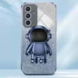 Etui do Samsung Galaxy A55 5G, Glitter Astronaut, niebieskie