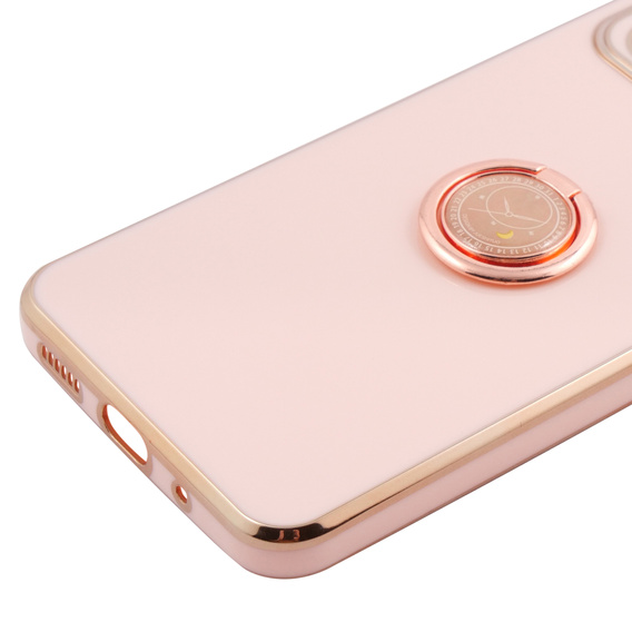 Etui do Xiaomi Redmi 12C, Electro Ring, różowe rose gold