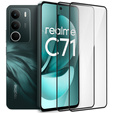 2x Szkło Hartowane do Realme C71, ERBORD 3D pełne, szybka na cały ekran