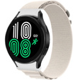 Pasek Nylonowy do Samsung Galaxy Watch 4/5/6/7/FE 40/42/43/44/45/46/47mm, Biały
