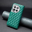 Etui z klapką do OnePlus 12 5G, Wallet, BINFEN COLOR, zielone
