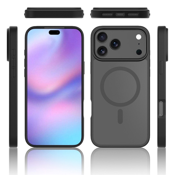 Etui do iPhone 17 Pro Max, Matt Case, do MagSafe, matowe czarne