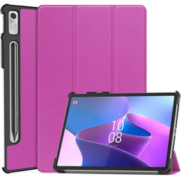 Etui do Lenovo Tab P11 Pro Gen 2 TB132FU TB132XU 11.2", Trójdzielne z miejscem na rysik, Fioletowe