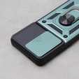 Etui pancerne do Motorola Edge 40 Neo, CamShield Slide, zielone