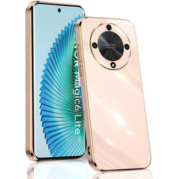 Etui do Honor Magic 6 Lite 5G, Glamour CamShield, różowe rose gold