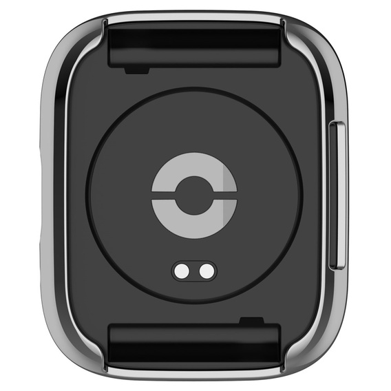 2w1 Etui z Osłoną na ekran do Xiaomi Redmi Watch 3 Active, Srebrne