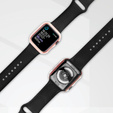 2w1 Etui + Szkło Hartowane do Apple Watch 7/8/9 41mm - Różowe / Złote